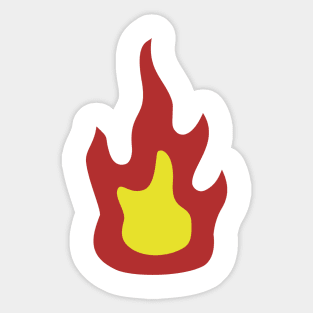 Camp Fire Flames v2 Sticker